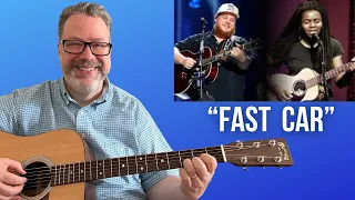 How to play "Fast Car" on Guitar: Tracy Chapman & Luke Combs Versions