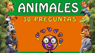 ☑️ 30 preguntas sobre ANIMALES 🐇​🐪​🐘​ #02   | 30 PREGUNTAS Con Opciones | TRIVIA