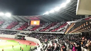 Грузины поддерживают свою сборную в ничего не значащем матче в Лиге Наций