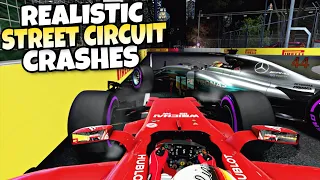 F1 REALISTIC STREET CIRCUIT CRASHES 2014-2022 #5