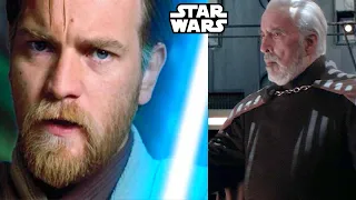 Why Dooku Became TERRIFIED of Obi-Wan During Their Final Duel - Star Wars Explained