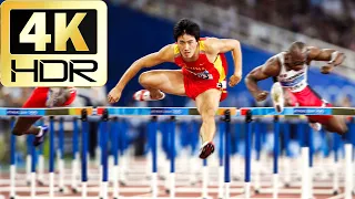 [4K 60FPS HDR] 110m Hurdles Final Liu Xiang - 2004 Athens Olympics -