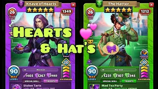 Empires & Puzzles Knave of Hearts & Mad Hatter Costume can the Wonderland Heroes make a comeback!?.🤔