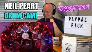 Drum Teacher Reaction: NEIL PEART - Rush | 'Marathon' (Drum Cam) Live 2010 | (2021 Reaction)