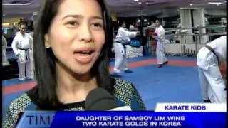 Samboy Lim's daughter wins gold in karate