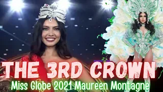 THE CROWNING MOMENT MISS GLOBE 2021 Maureen Montagne of the PHILIPPINES