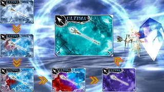 【DFFOO JP】Ultima Weapon Crafting & MLB full animation