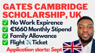 FULLY FUNDED GATES CAMBRIDGE  SCHOLARSHIP in UK 2023