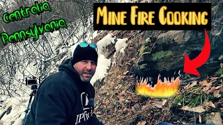 Centralia MINE FIRE - Cooking Food In A Mine Fire Vent