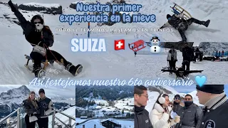TRINEOS EXTREMOS… así pasamos nuestro 6to aniversario en la nieve, conociendo Suiza | VLOG