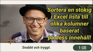 Sortera en stökig lista per kategori i Excel busenkelt