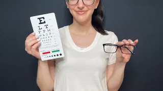 ASMR Eye Test & Glasses Fitting l Soft Spoken, Personal Attention, Measuring You