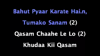 Bahut Pyar Karte Hai Karaoke .m4v