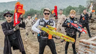 LTT Game Nerf War : Warriors SEAL X Nerf Guns Fight Crime Group Mr Zero Bandits Transporter MEGA