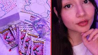 ASMR Pokemon 151 TCG Elite Trainer Box Unboxing For Relaxation | Whispers, Tapping, Crinkles