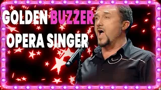 BEST GOLDEN BUZZER! OPERA SINGER Incredible Voice Raul Best Audition -  Got Talent Global Best