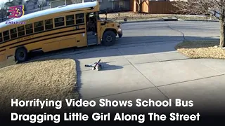 Horrifying Video Shows School Bus Dragging Little Girl Along The Street | 3 Min News