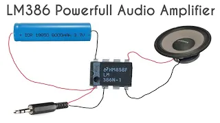 How to make a audio amplifier using lm386 | mini audio amplifier using lm386