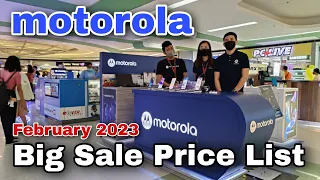 MOTOROLA Big Sale Price List February 2023, Motorola edge 20 Fusion, e40, e7i, Lenovo Yoga Tab 11,