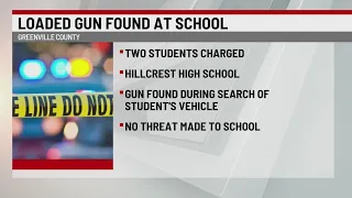 2 students charged after loaded gun found on school campus