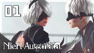 Let's Play NieR: Automata Blind Part 1 - Glory to Mankind [NieR 2017 PC Gameplay]