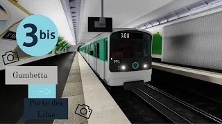 Ligne 3bis du metro parisien | Roblox | Spotting sur les stations de la ligne 3bis