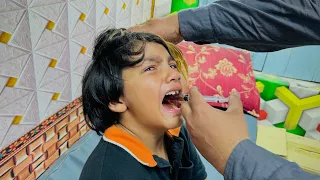 Ali k galy me  Injection lgwa deya 🥺 || Bht roya Ali 😭