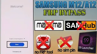 Samsung M12 (SM-M127F) Android 11,12 FRP Bypass/Google Account Lock Bypass| 2022