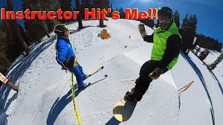 Ski Instructor Hit's me with Ski Pole