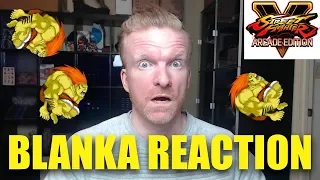 BLANKA Gameplay Trailer REACTION & REVIEW - Street Fighter V Arcade Edition