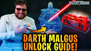 DARTH MALGUS UNLOCK GUIDE! How to Get Darth Malgus for Free! - Daily Plan, Feats, and Data Disks