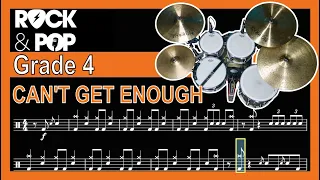 Can't Get Enough  - Grade 4 Drums (Trinity Rock & Pop) + Notation