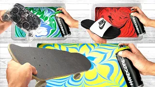 BEST of HYDRO DIPPING Compilation | SWITCH Controller + LOUIS VUITTON Skateboard + NIKE Slides