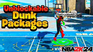 BEST DUNK ANIMATIONS 2K24 for CURRENT & NEXT GEN ANY BUILD | BEST UNBLOCKABLE DUNK PACKAGES NBA 2K24