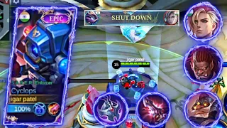 HYPER META MAGE CYCLOPS VS META HEROES !! CYCLOPS JUNGLE BEST BUILD !! YOU MUST TRY THIS !! MLBB