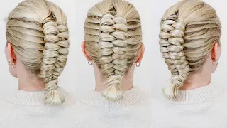 How To Dutch Infinity Braid Your Own Hair For Beginners - Hand Placement - Easy Braid Braided Updo
