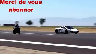 Merci de vous abonner...Quand la moto la plus rapide au monde bat le bugatti, le Lamborghini...