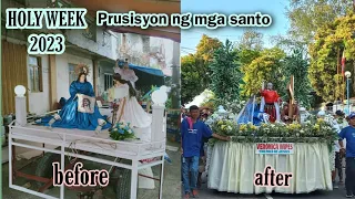 Prusisyon ng Biyernes Santo 2023 sa Taysan Legazpi, Albay (Dress up and Decorating the Caro)