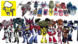 Transformer animated collection Optimus Prime Bumblebee Arcee Ratchet Prowl トランスフォーマー 變形金剛