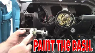 Painting the dash in a classic Mustang. Jade part 66.