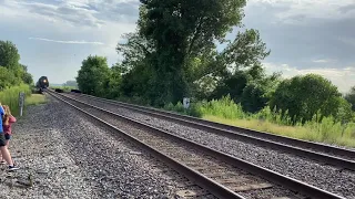 The Union Pacific Big Boy steam locomotive in Columbia Illinois just outside of St. Louis Missouri