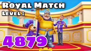 Royal Match Gameplay Level 4879 | Super Hard Level Area 67 King’s Nightmare | Winter Camp