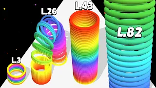 SLINKY HOP 3D - ASMR Gameplay (Level Up Slinky)