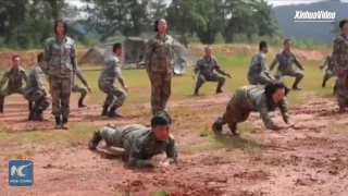 Watch how China's female special forces conduct training