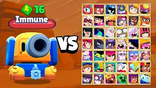 Jessie's pet with 16 cube vs different brawlers in brawler stars 🔥😈