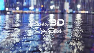 blender 3d, make animation of rain