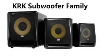 KRK Subwoofer Family - New 8 Inch Model Joins The Family