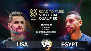 USA vs Egypt | Volleyball Olympic QT 2023