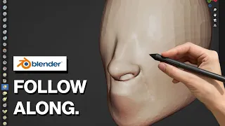 How To Sculpt a Nose in Blender | Follow Along Tutorial