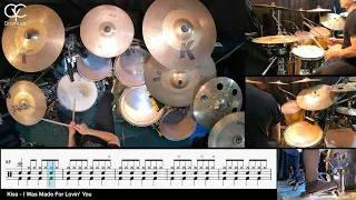I Was Made For Lovin' You - Kiss / Drum Cover By CYC ( @cycdrumusic )   score & sheet music